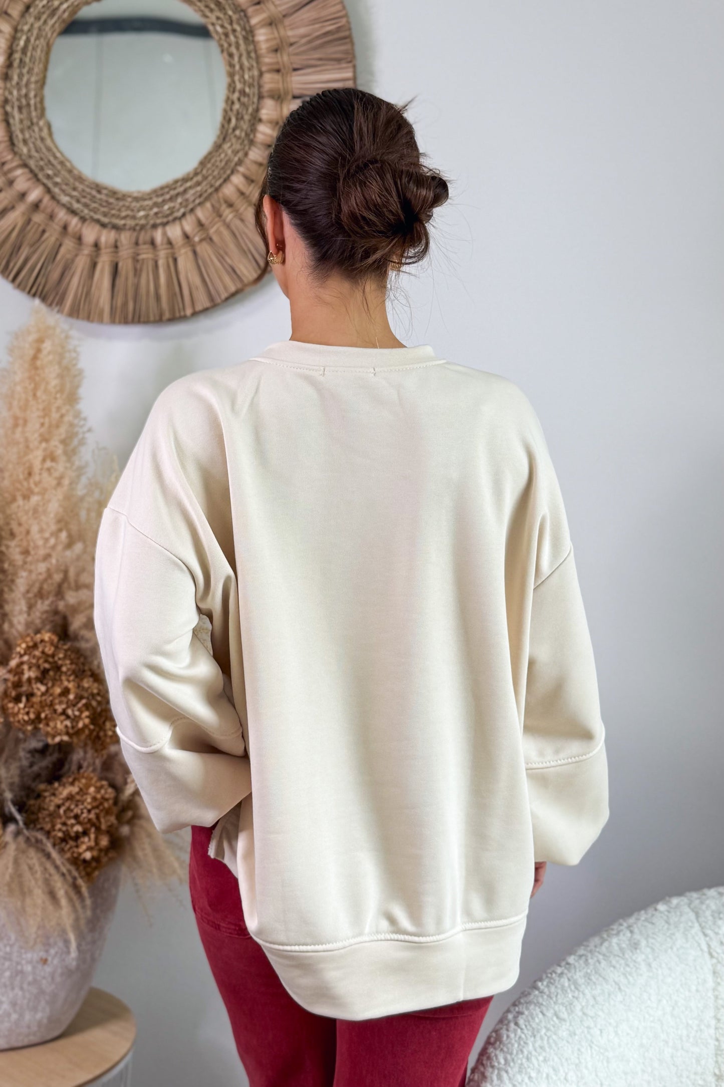 Sweat " Vintage" Beige