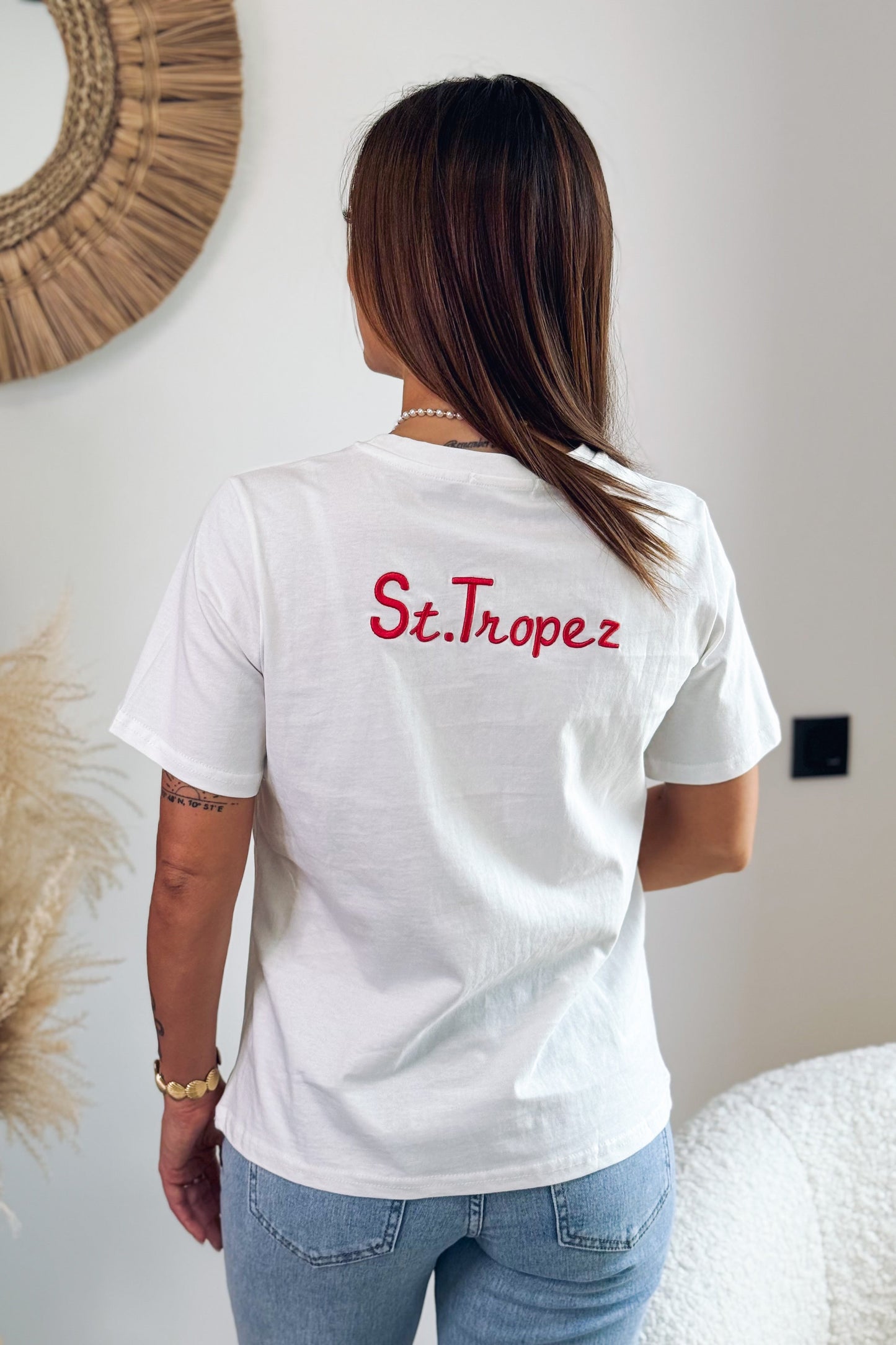 T-Shirt " Saint-Tropez" Rouge