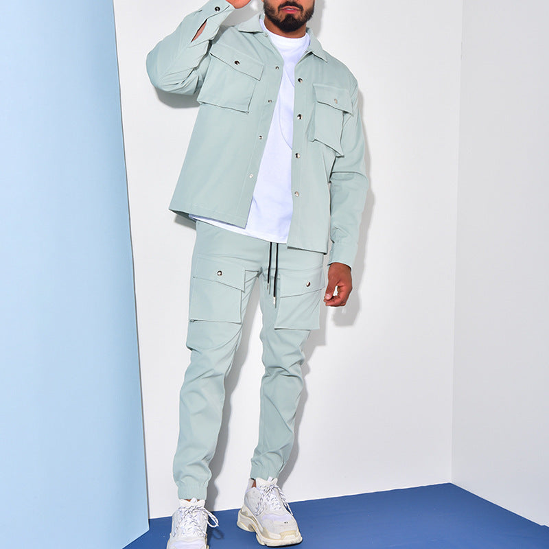 Ensemble Veste et Pantalon Cargo Stylé pour Hommes