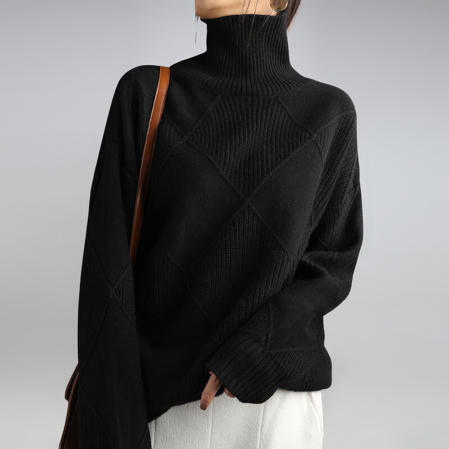 COLETTE™ | Col montant en cachemire doux