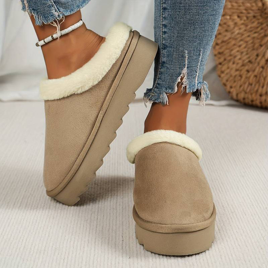Chaussons Femme Douillets en Polaire, Faciles à Enfiler