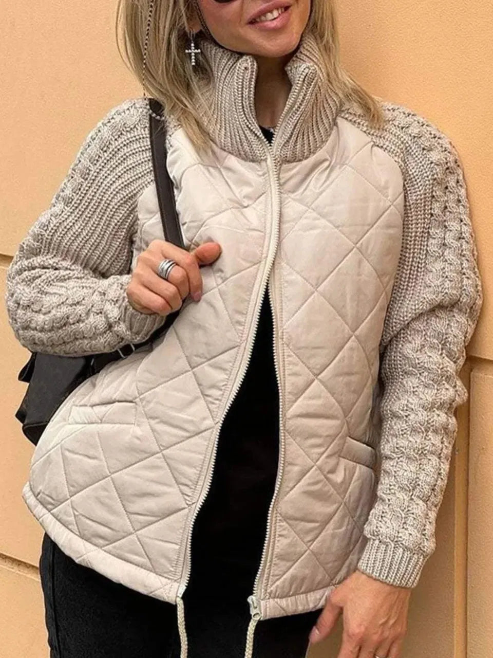 Cardigan en maille douillet d'automne