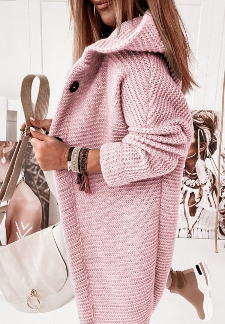 Cardigan en grosse maille confortable