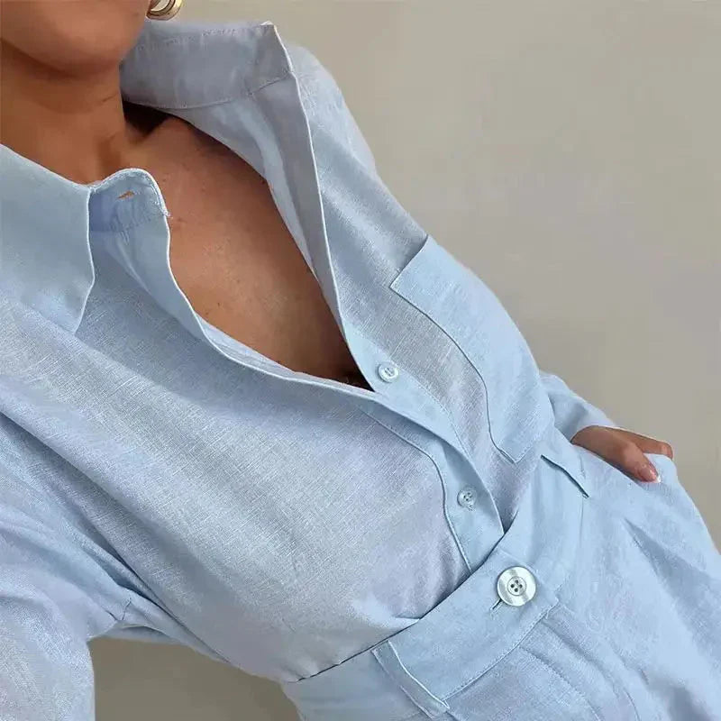 Ensemble chemise légère et short décontracté pour un usage quotidien