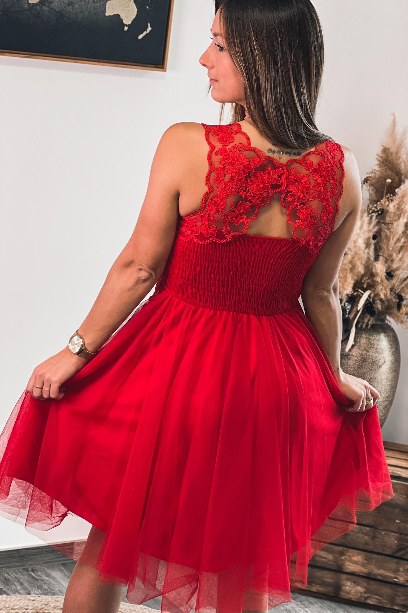 ROBE LINA ROUGE