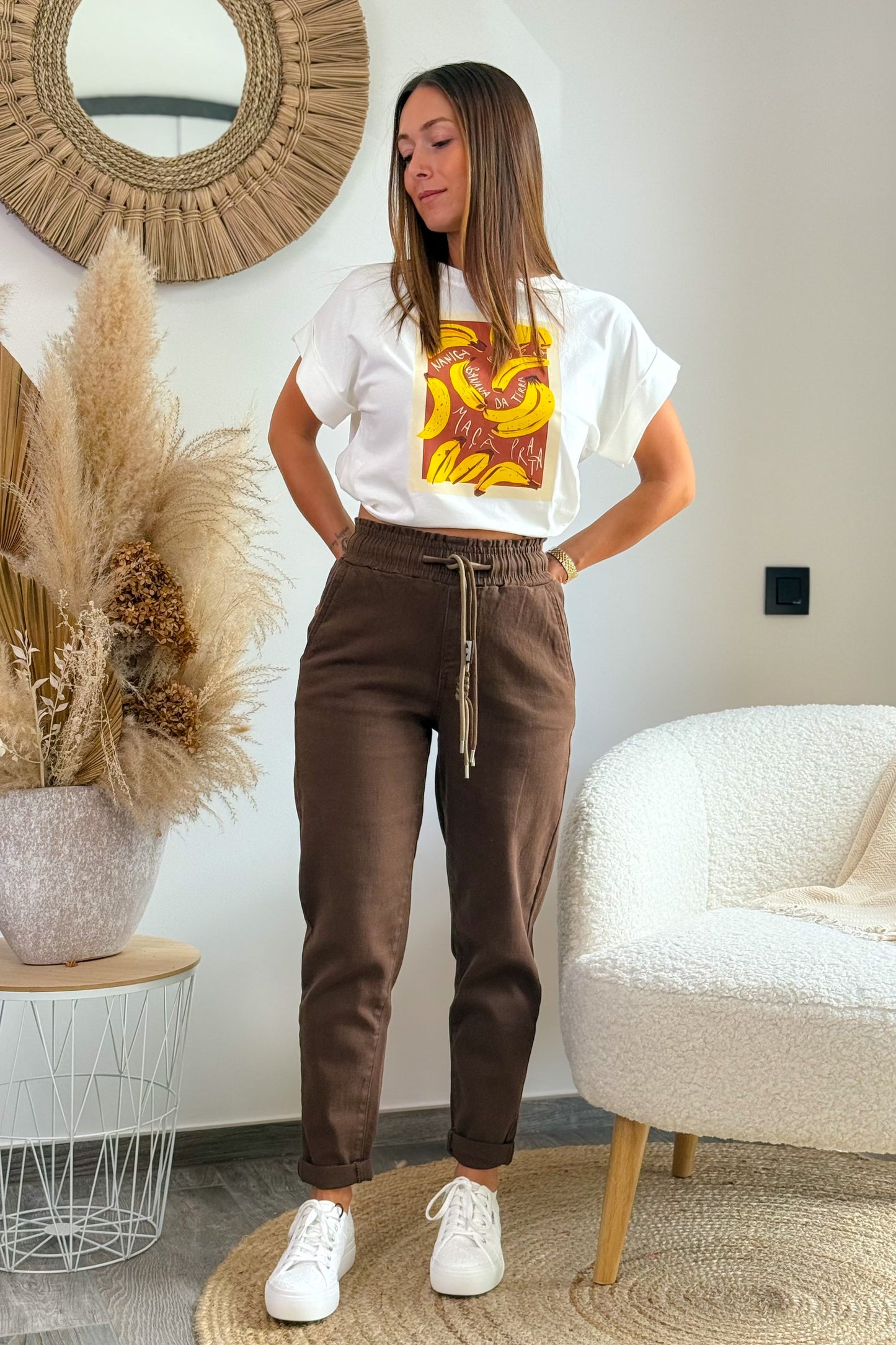 T-Shirt "Banana" Blanc