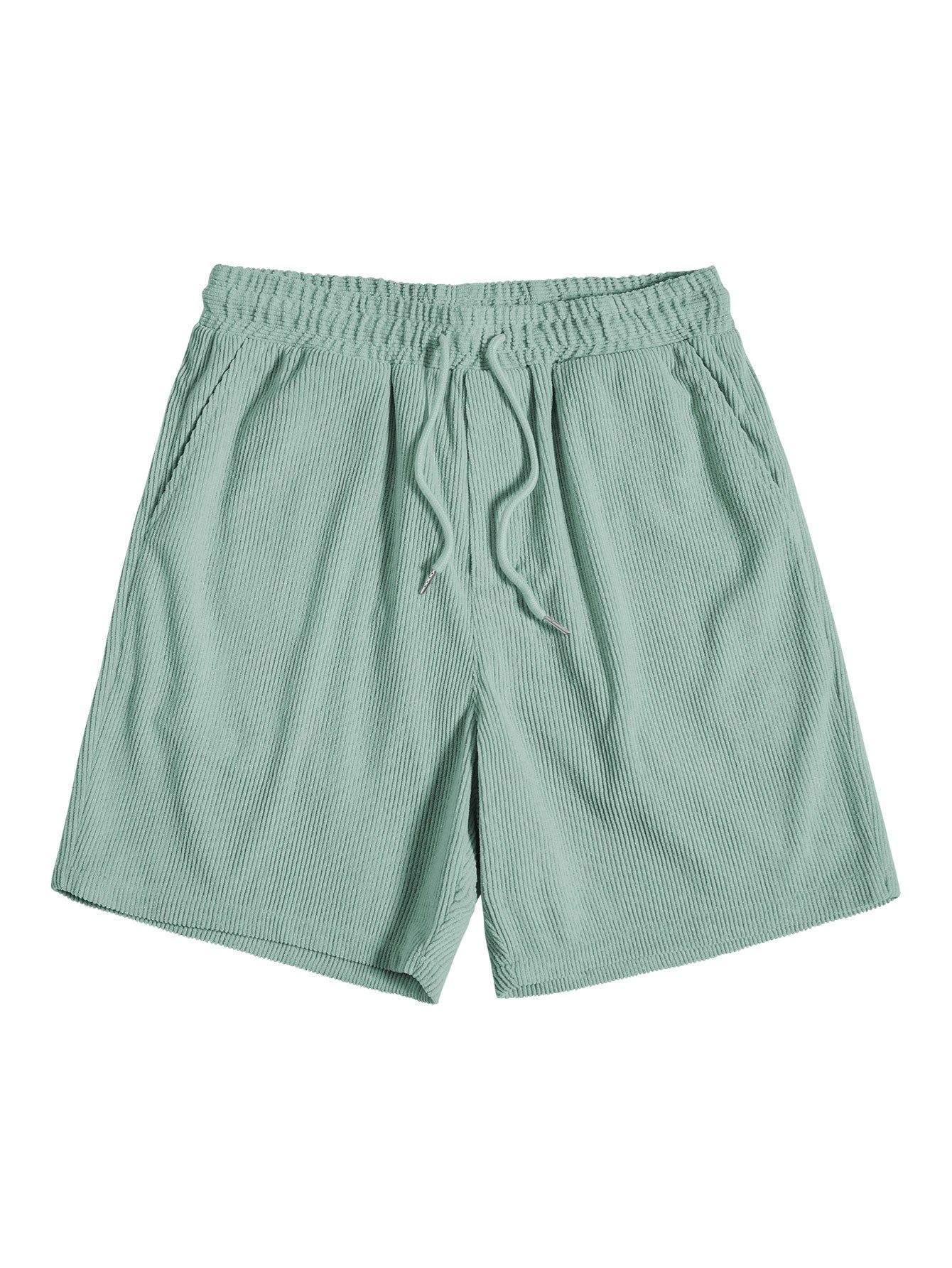 Ensemble Chemise et Short en Velours Côtelé Stylé pour Hommes