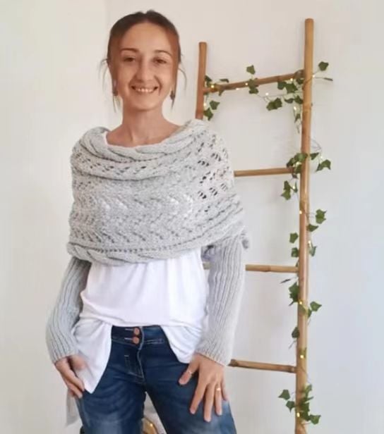Écharpe légère confortable à couches élégantes