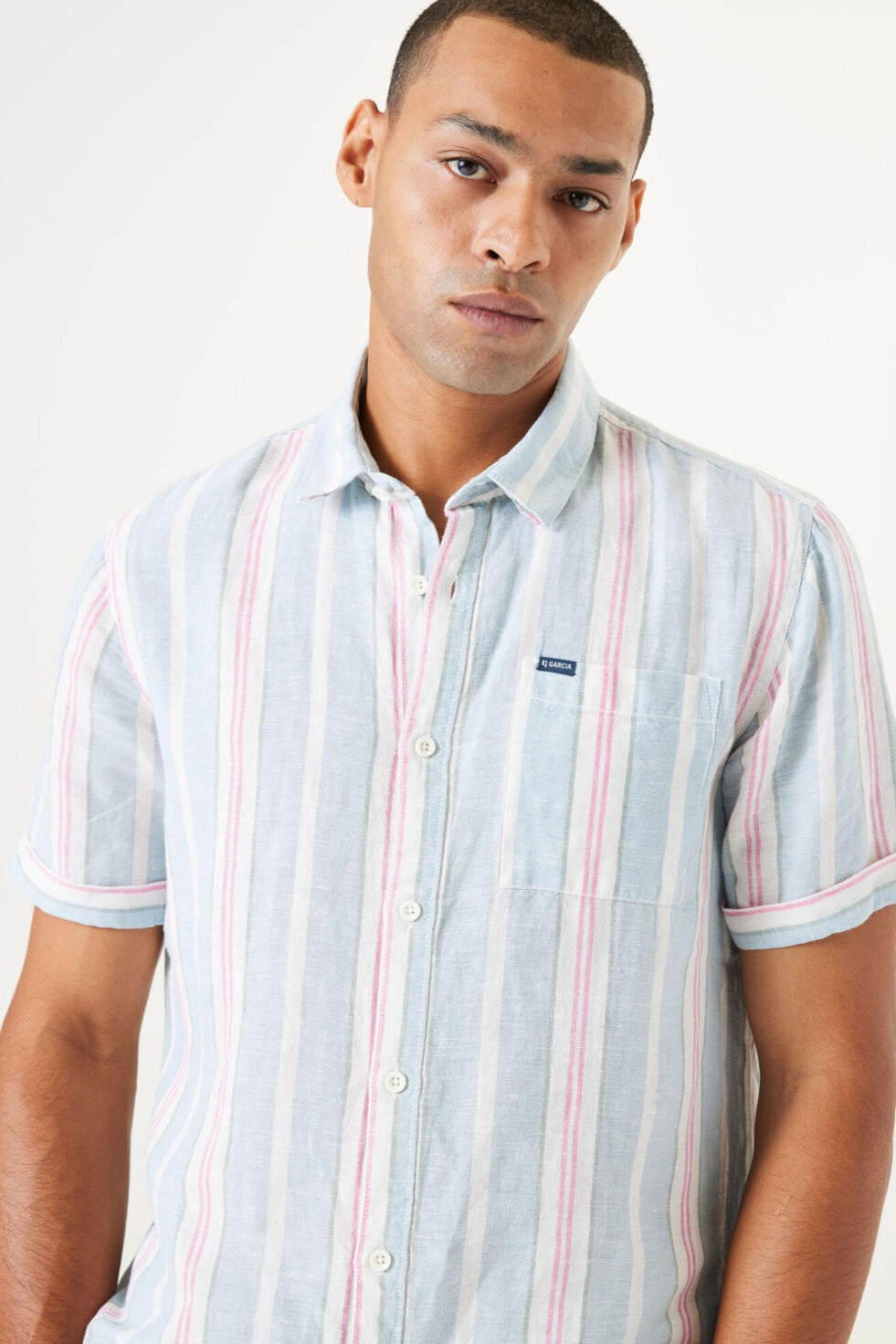 Chemise Willy Bleu Manches Courtes