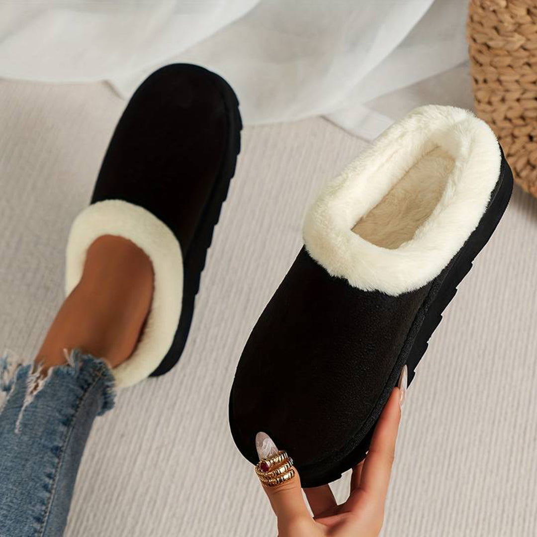 Chaussons Femme Douillets en Polaire, Faciles à Enfiler