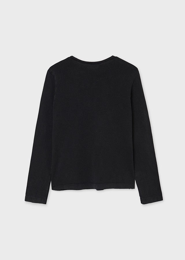 T-shirt manches longues cœur