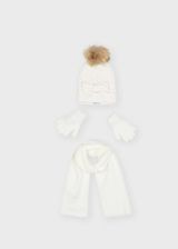 Ensemble bonnet-écharpe-gants