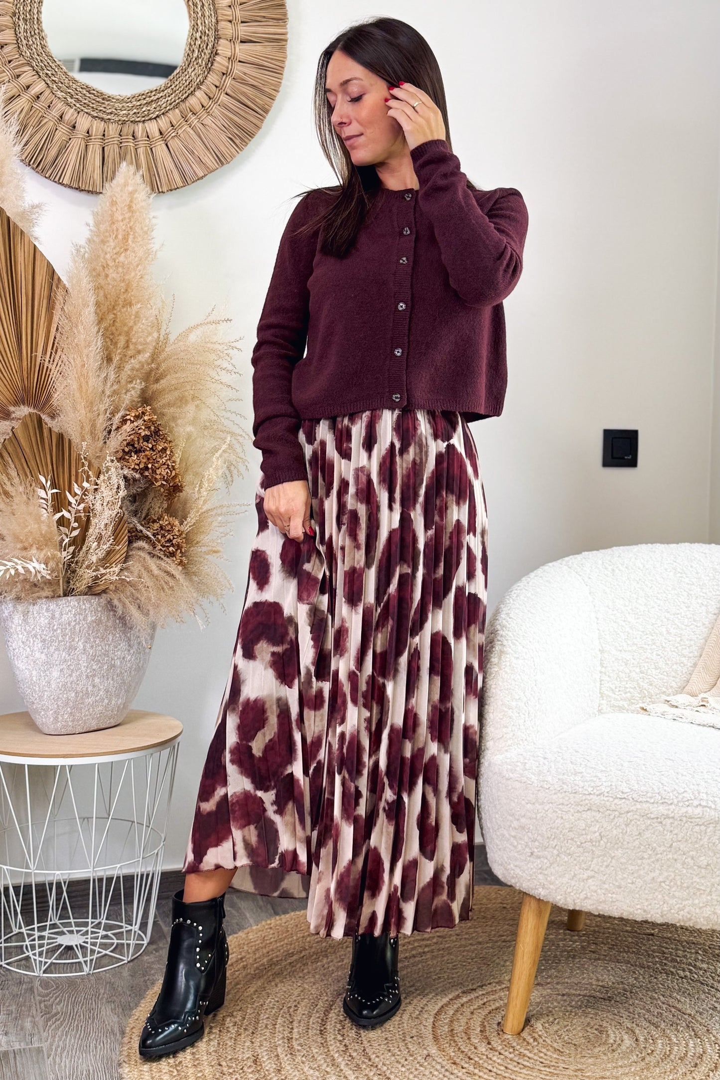 Gilet Chloé Bordeaux JDY