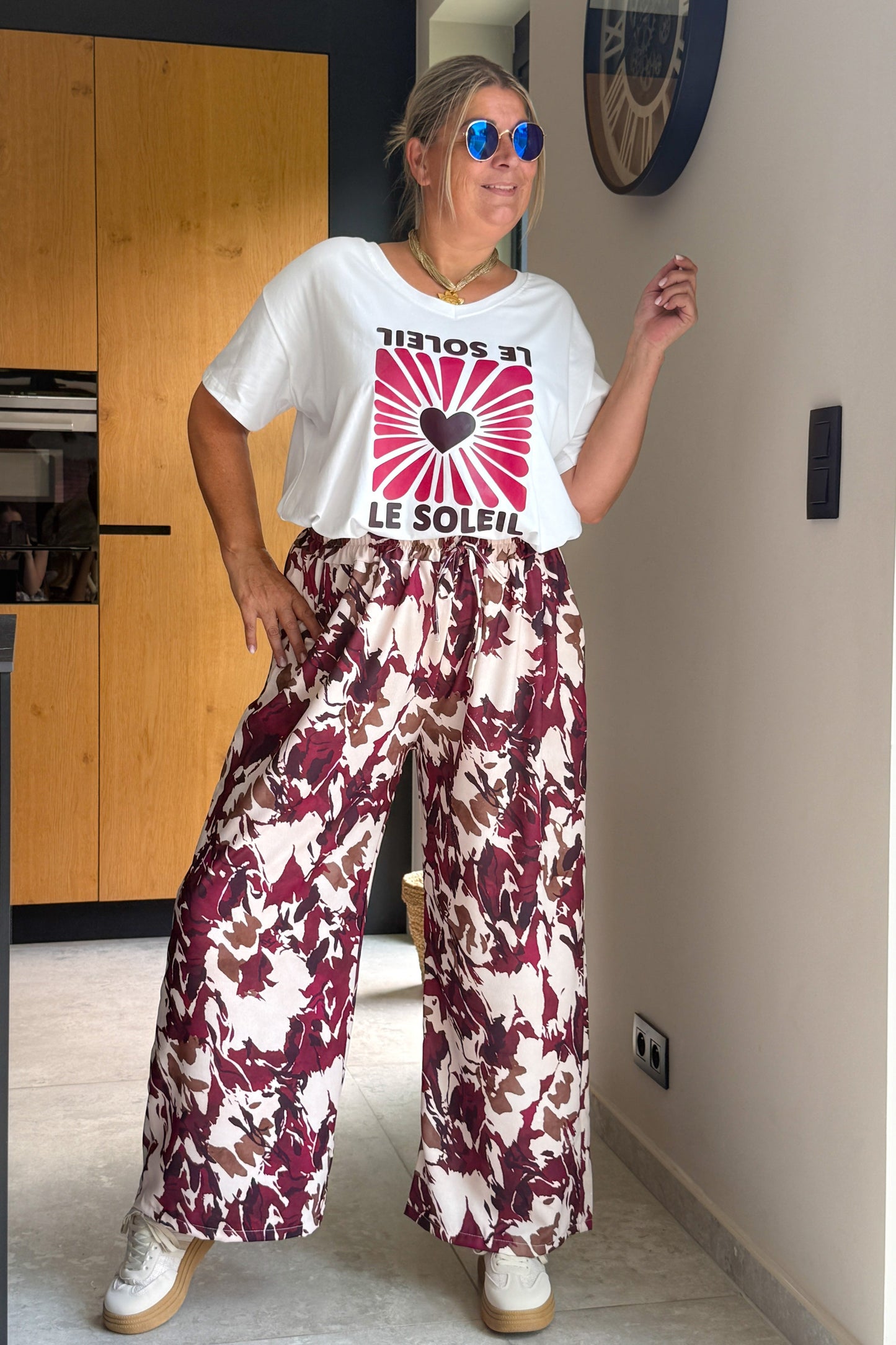 T-Shirt " Le Soleil" Bordeaux GT