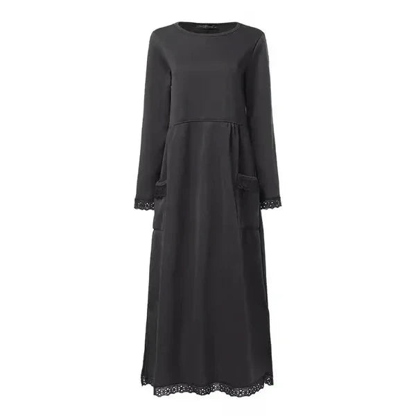 Doris™ | Robe longue en laine-coton