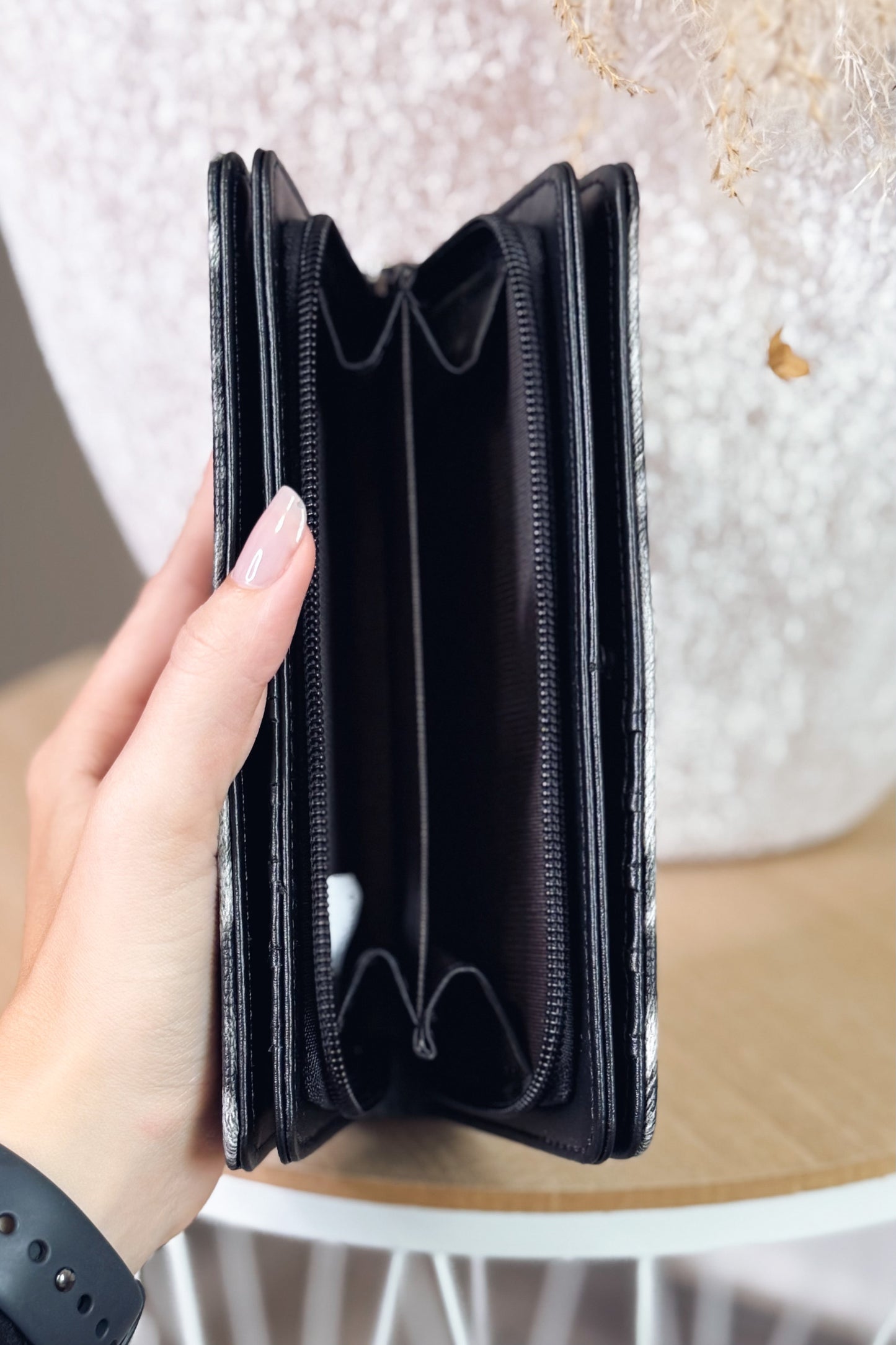 Grand Portefeuille Tote Bag Léo Noir