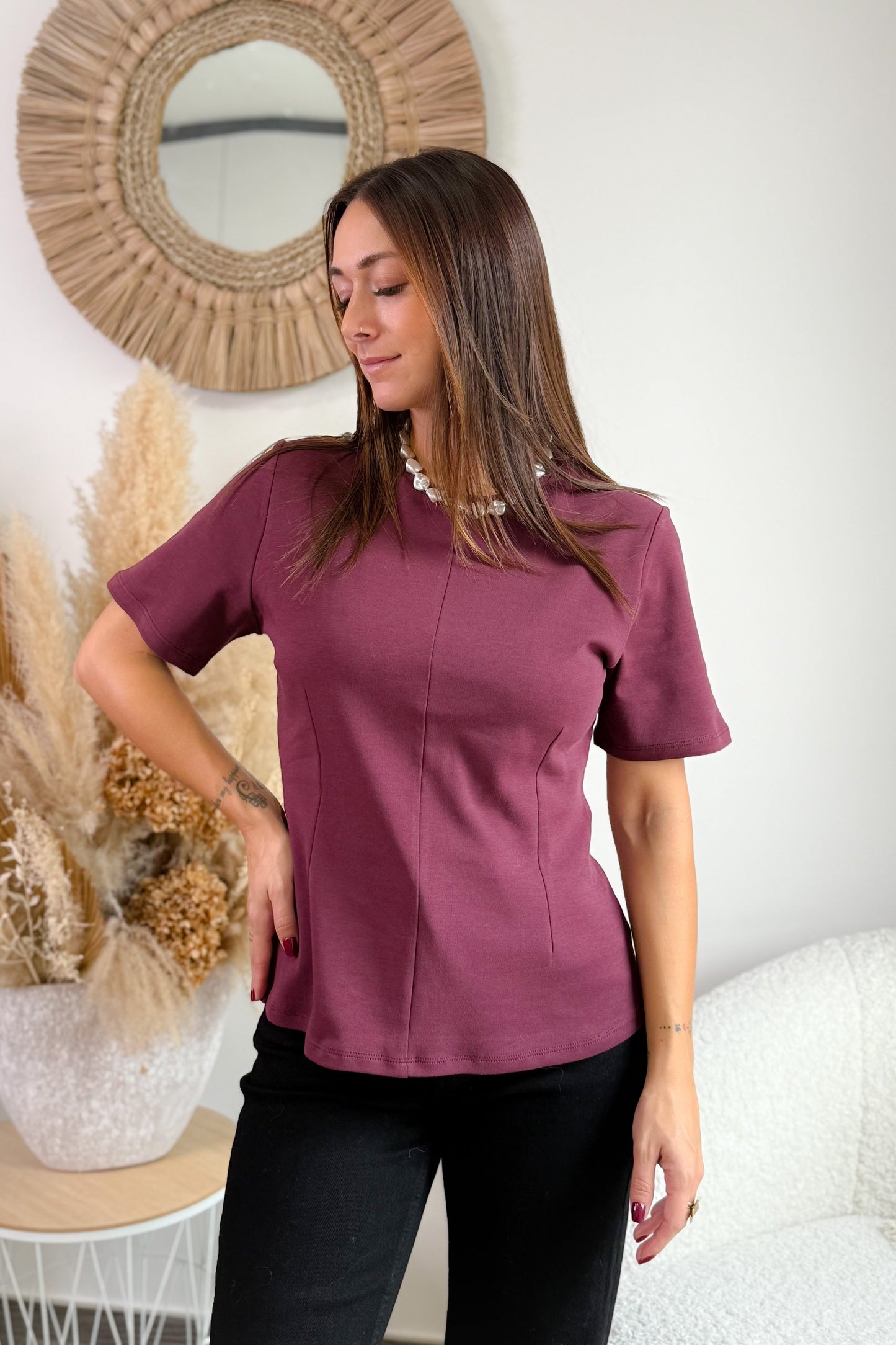 T-Shirt Eva Bordeaux JDY