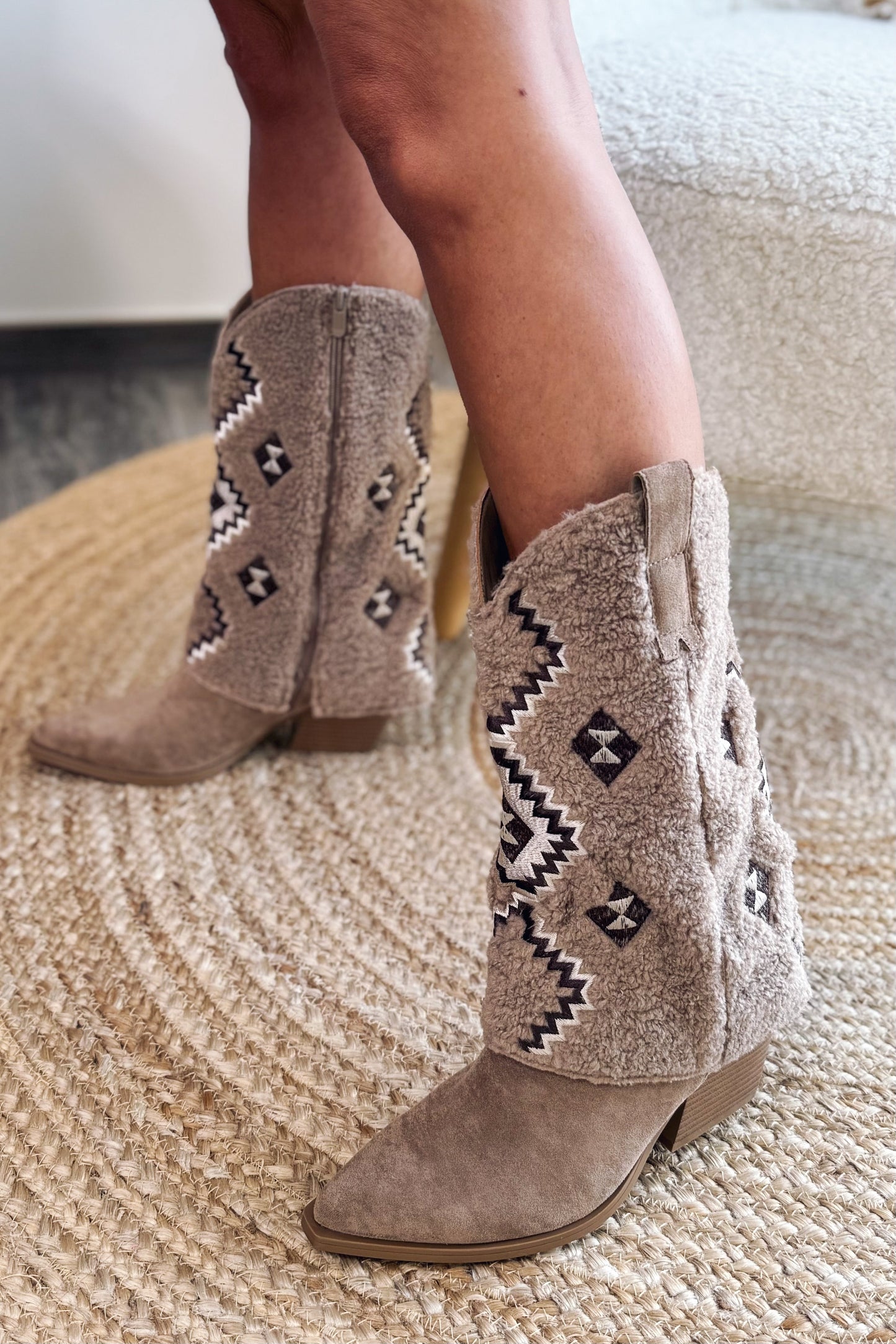 Botte Style Santiag Ginela Beige