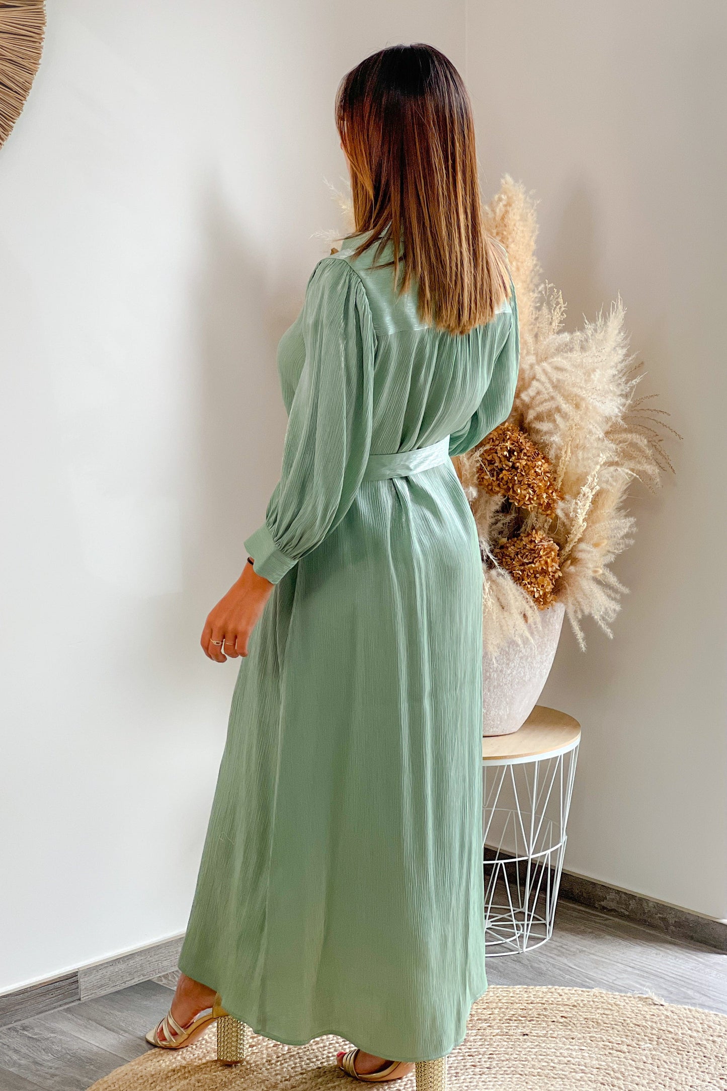 Robe chemise Florenta Vert d'eau