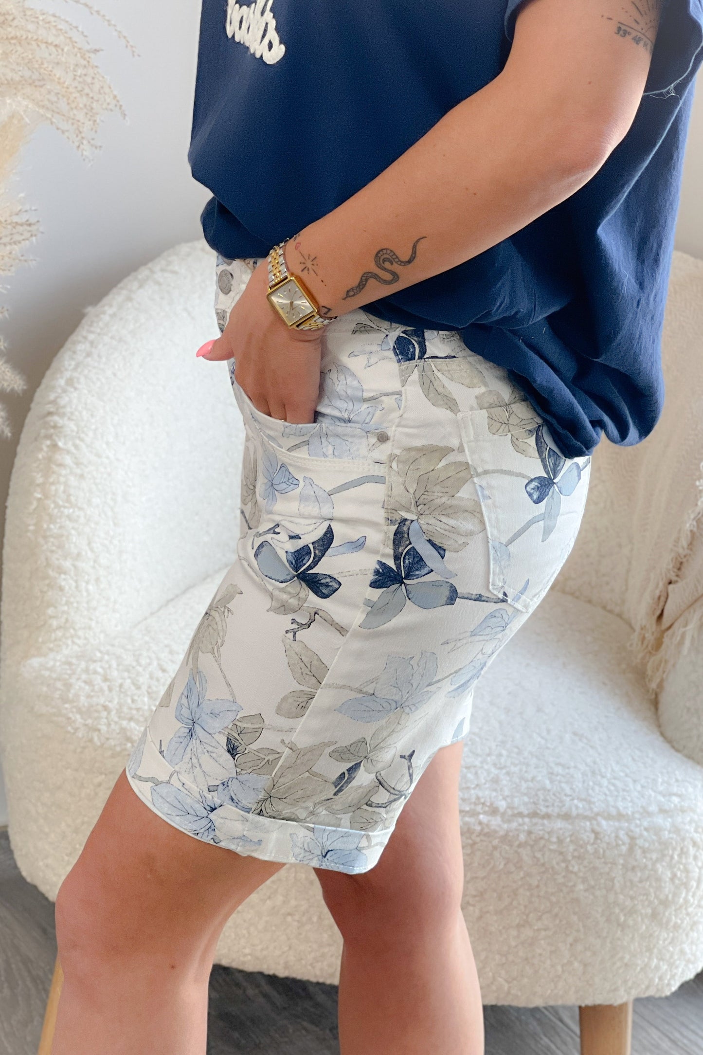 Short en Jeans Romy Flower