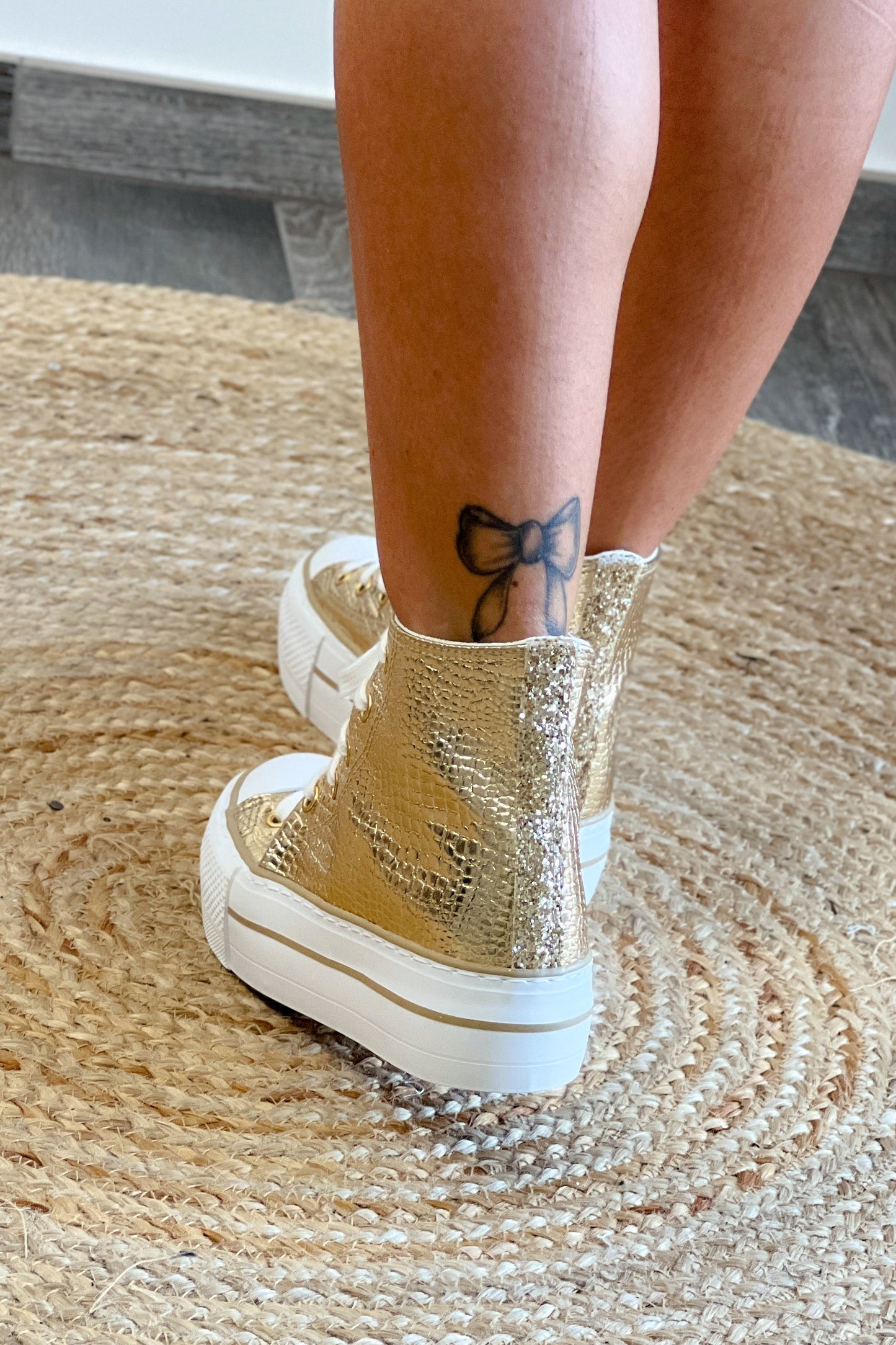 Style Converse Croco Doré
