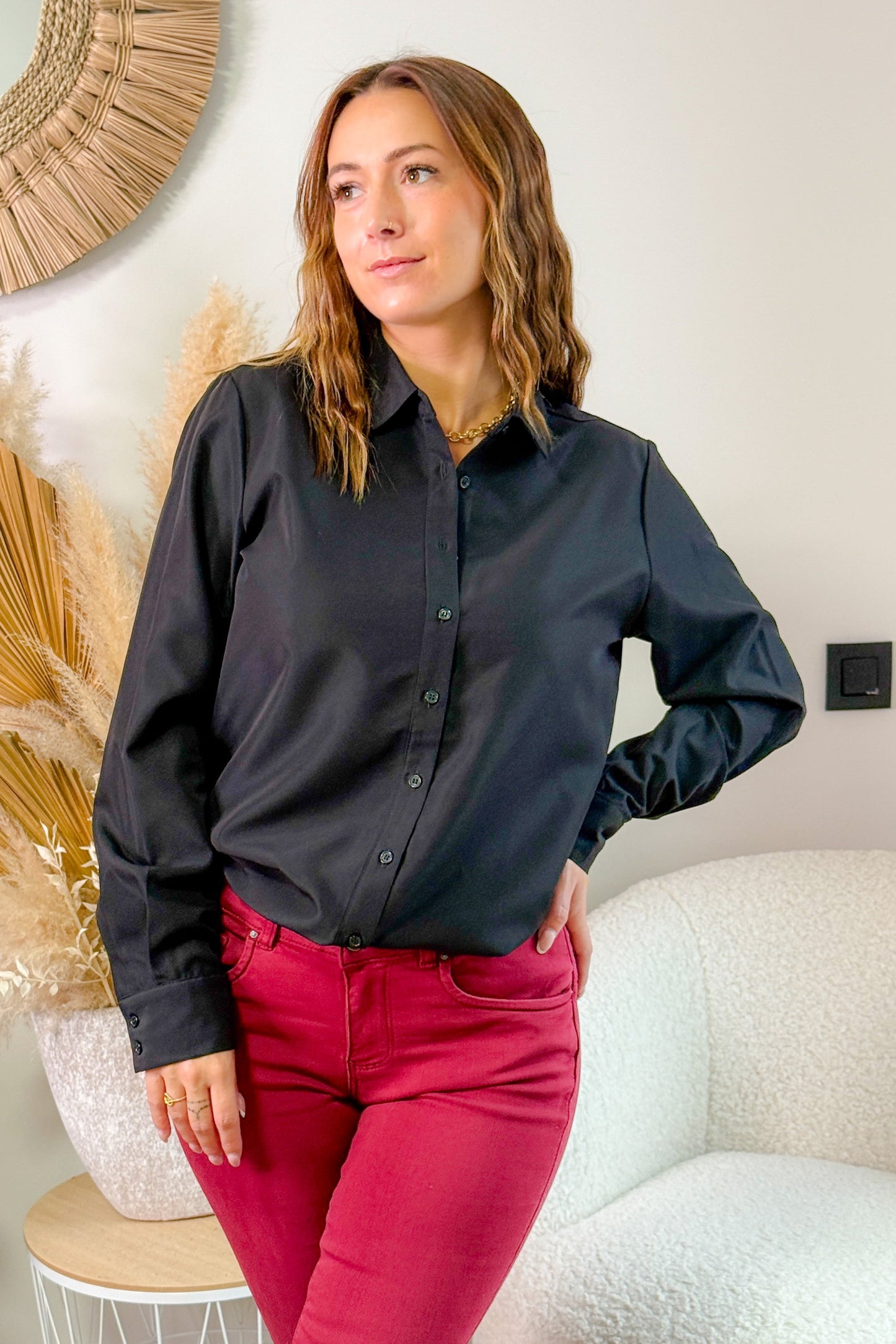 Chemise Malika Noir Only