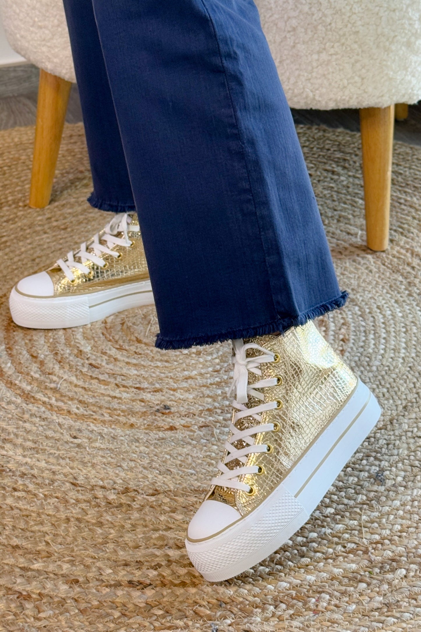 Style Converse Croco Doré