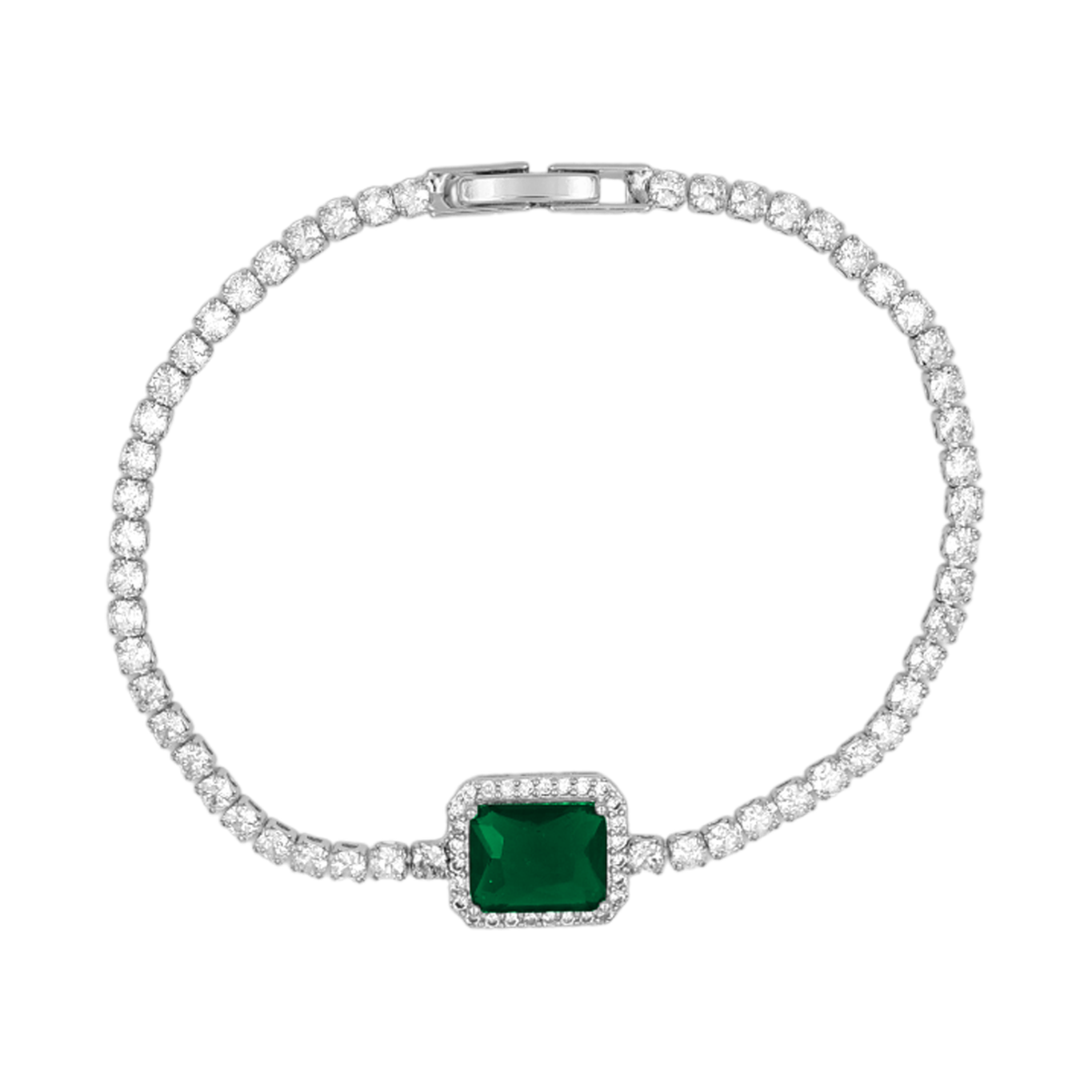 Alice Leroy® | Bracelet Tennis Emerald 14K plaqué or
