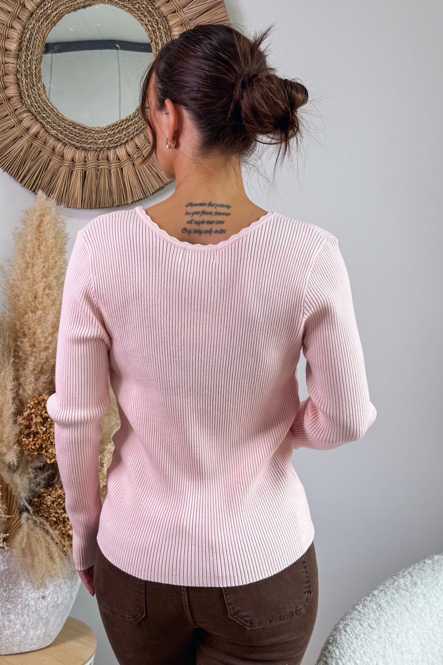 Top Manches Longue Christie Rose