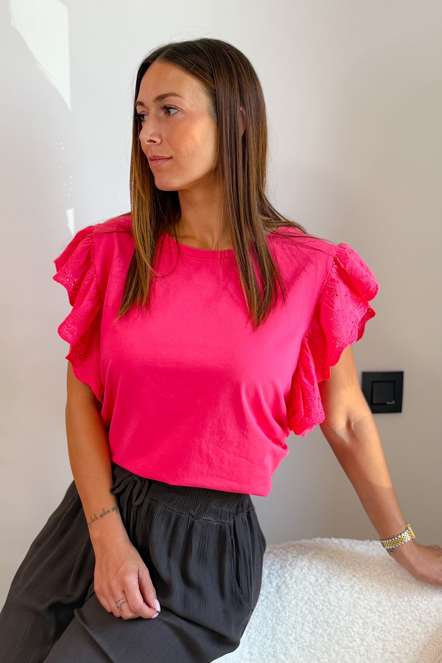 T-Shirt Lenzia Framboise