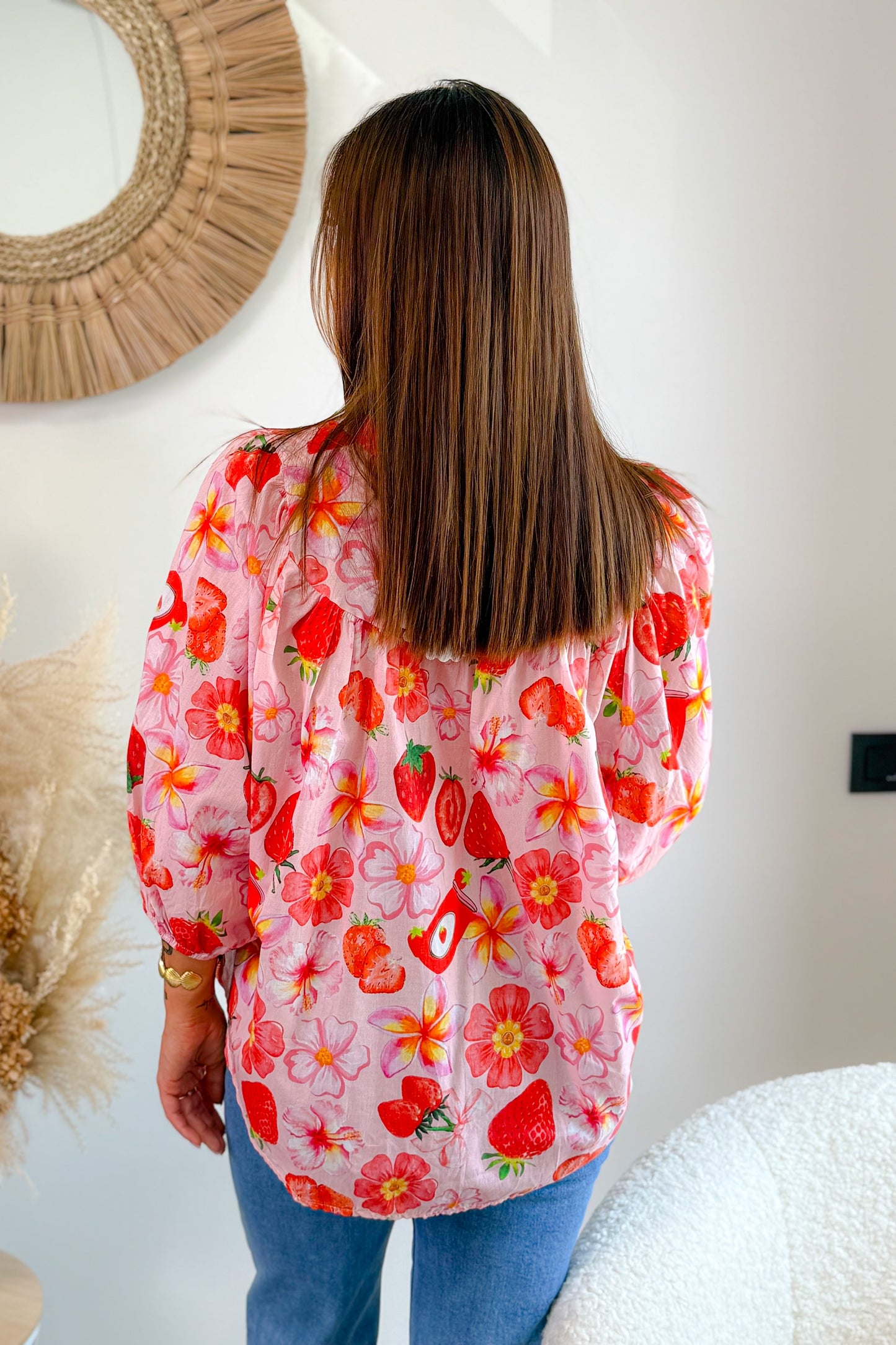 Chemise "Fraise " Rose