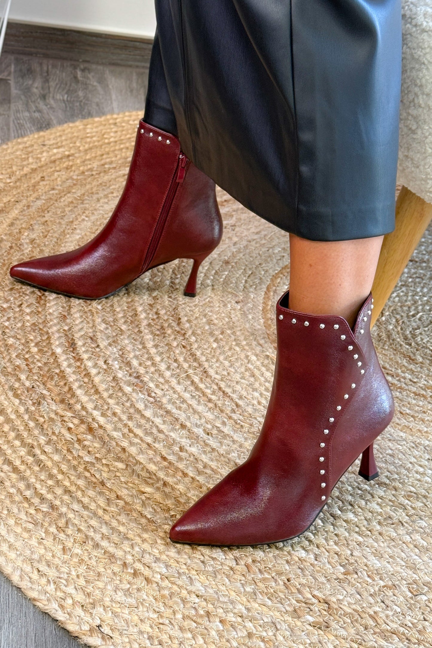 Bottines Belia Bordeaux
