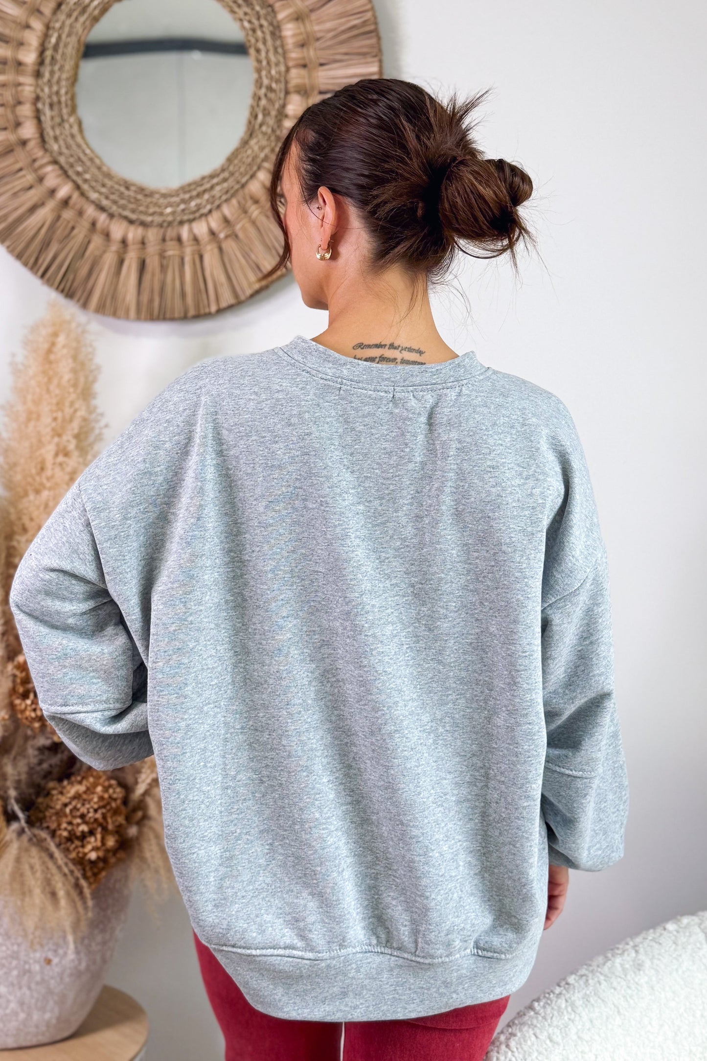 Sweat " Vintage" Gris