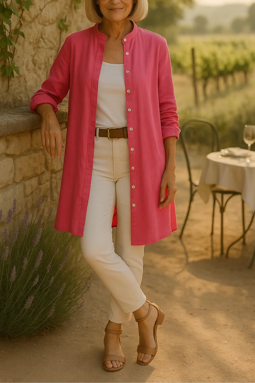 Camilya™ | Veste Chemise Évasée en Coton
