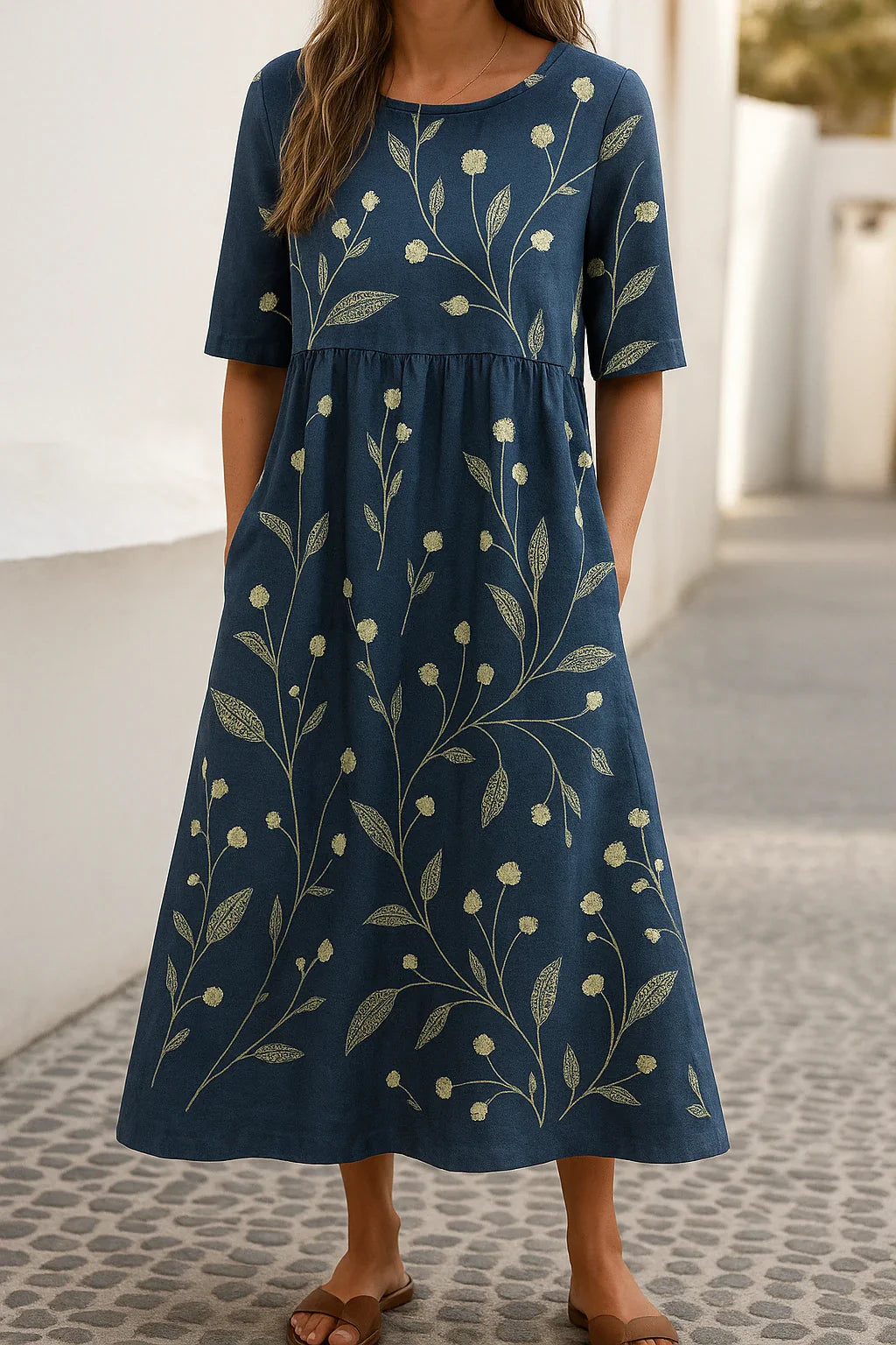 Aniya™ | Robe Maxi Décontractée Imprimée