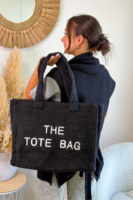 Grand Tote Bag Teddy Noir