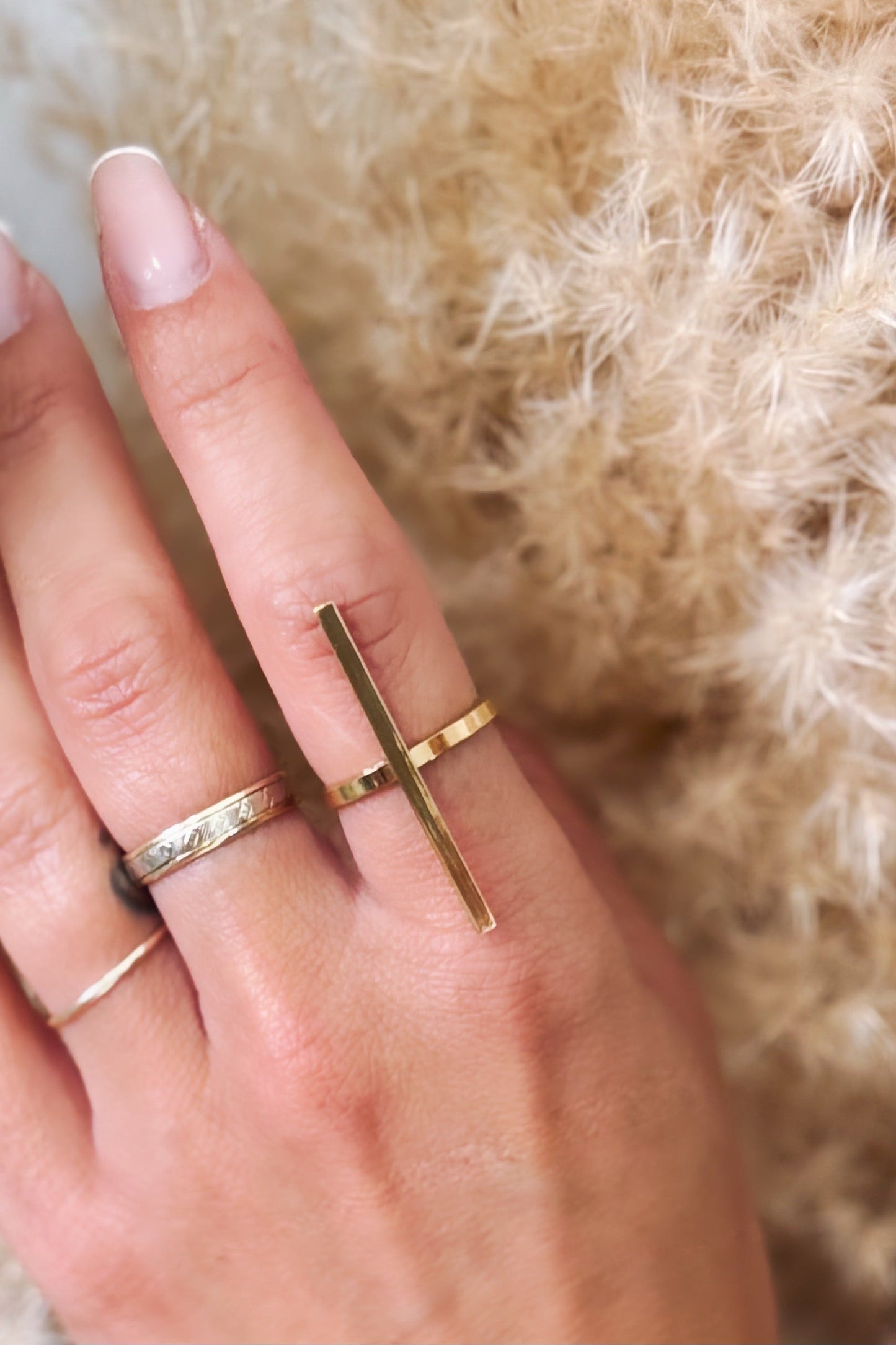 Bague ligne Dorée