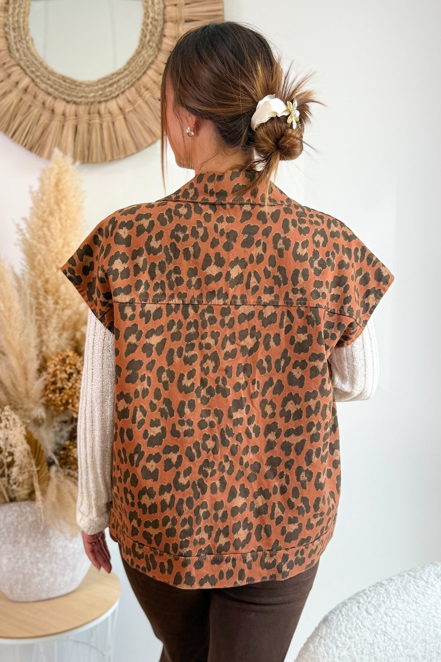 Veste Sans Manche Celira Brique Léo