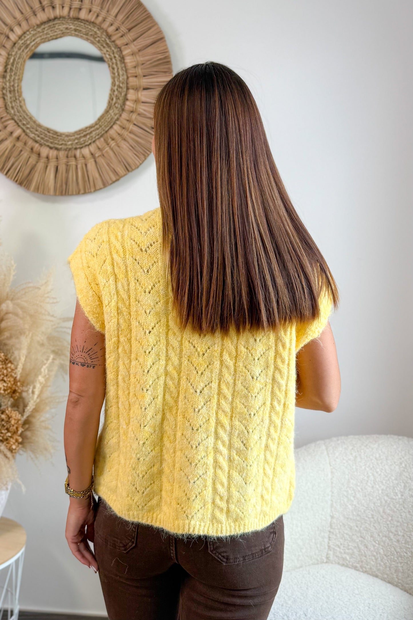 Gilet Sans Manches Elaine Jaune