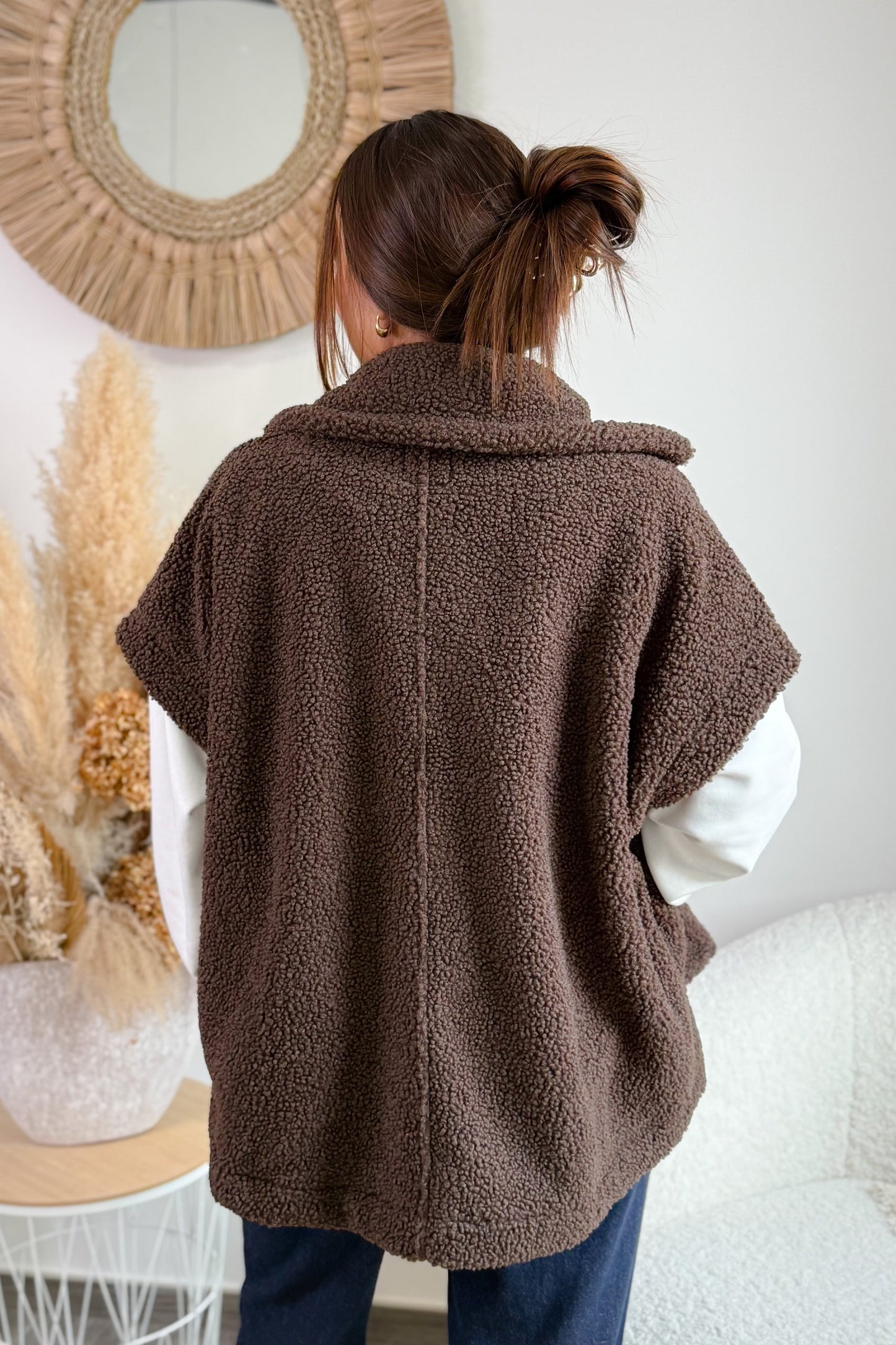 Gilet Teddy Oversize Tiny Choco Garcia