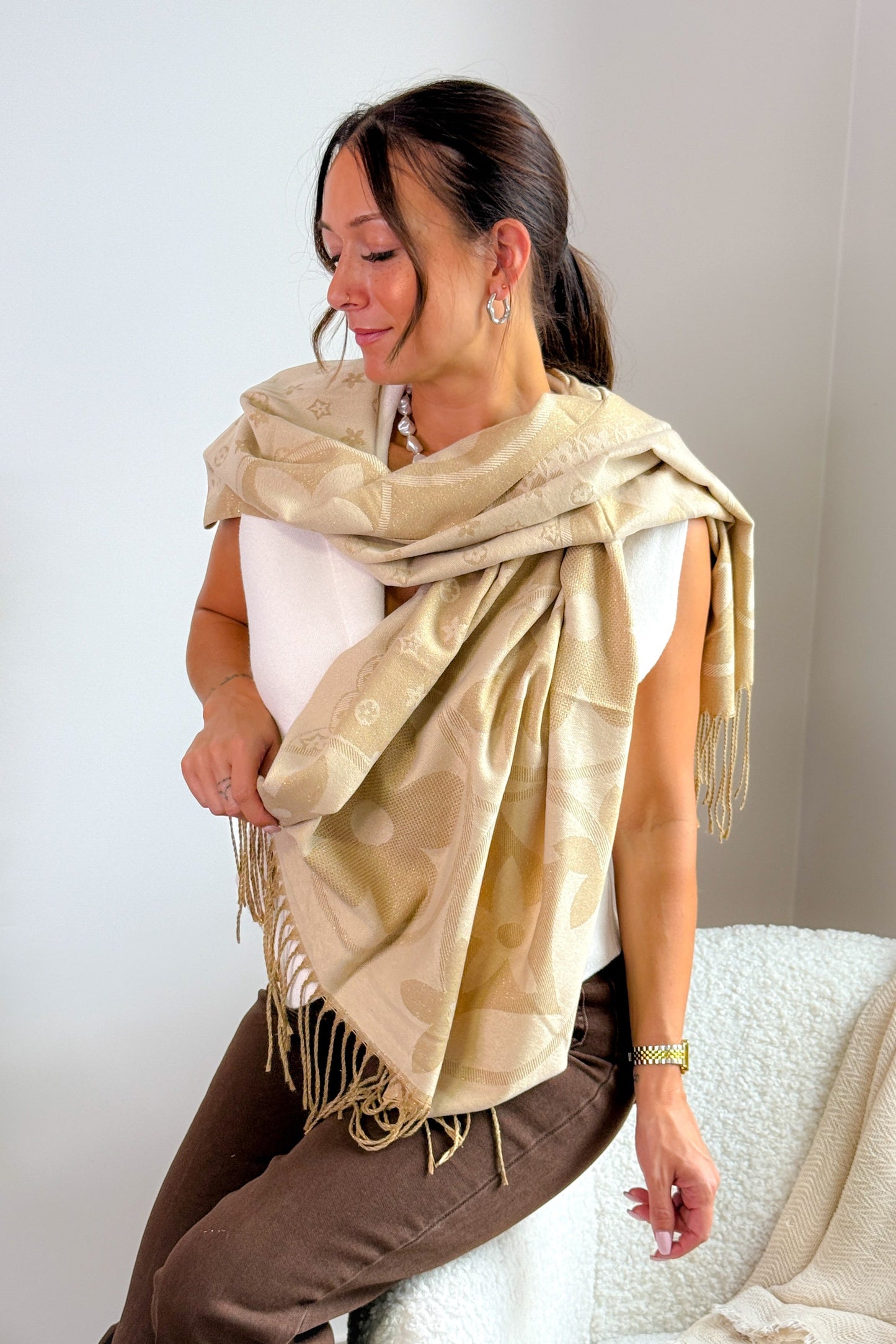 Foulard Lenza Beige