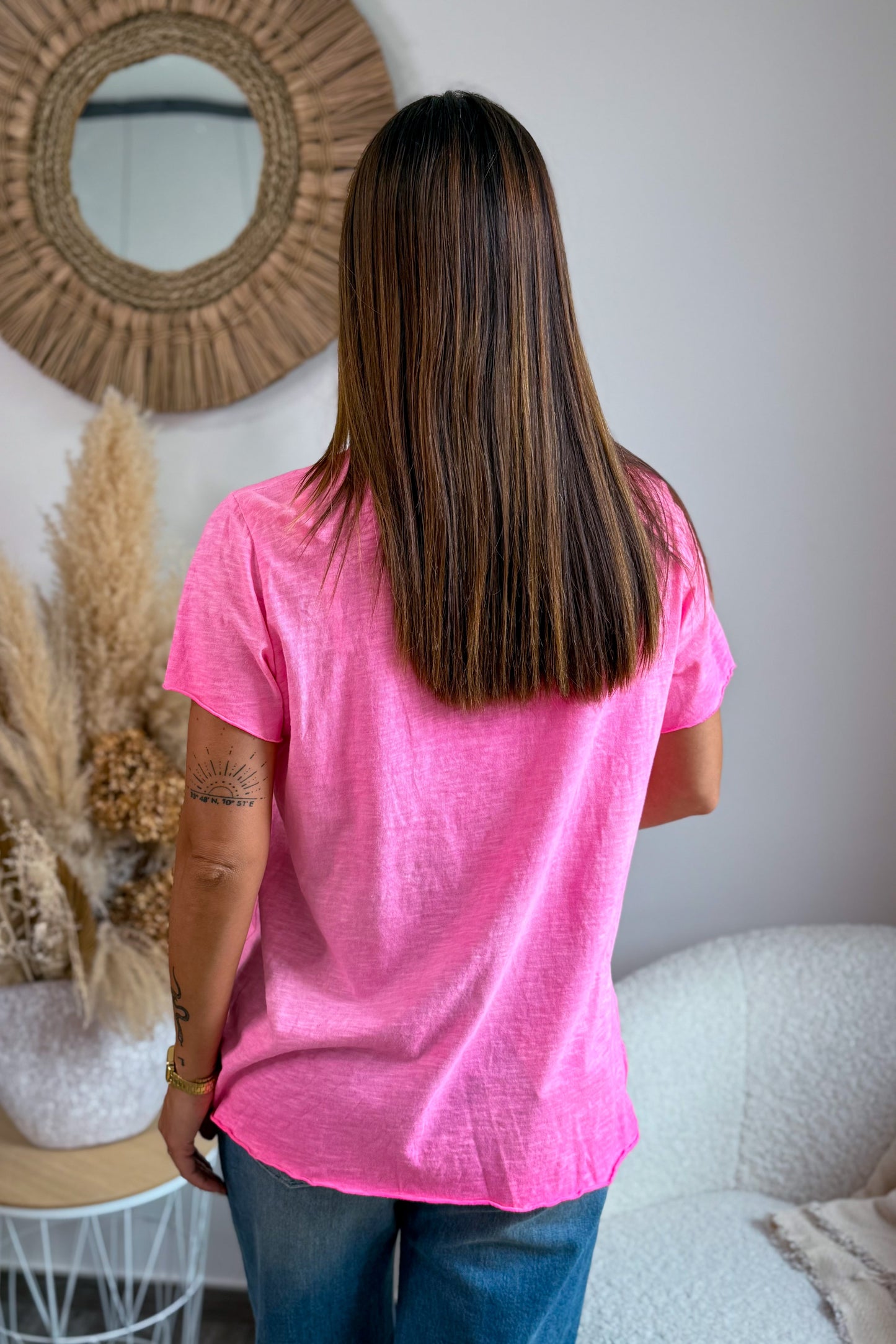 T-Shirt Sarty Rose Fluo