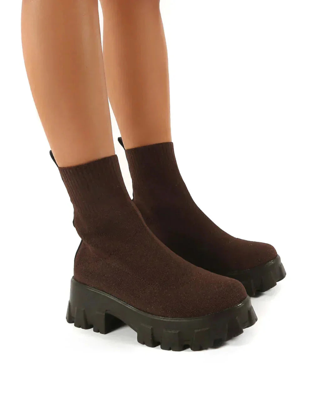 Bottines Longueur Cheville Deux Tons Pour Femme