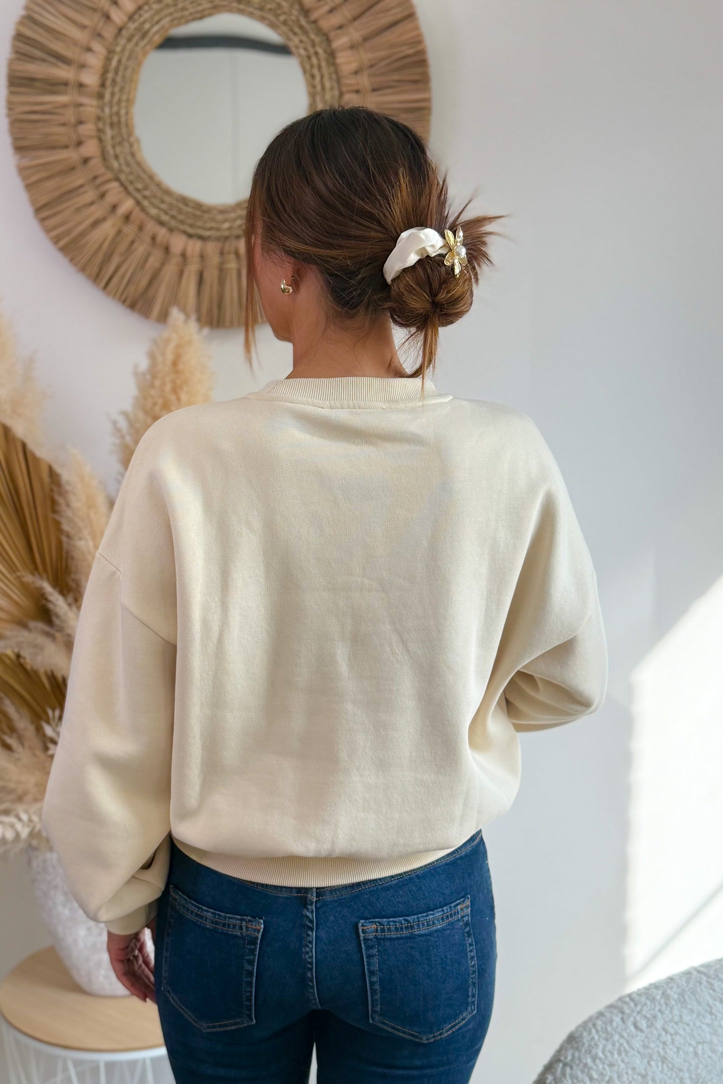 Sweat "L'Amore" Beige Garcia