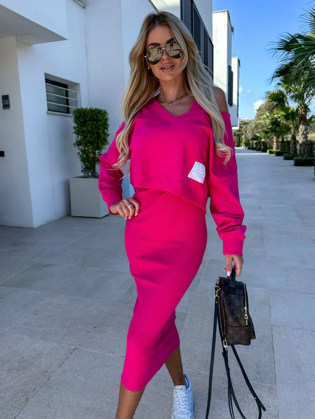 Laurine – Ensemble Décontracté Robe et Sweat