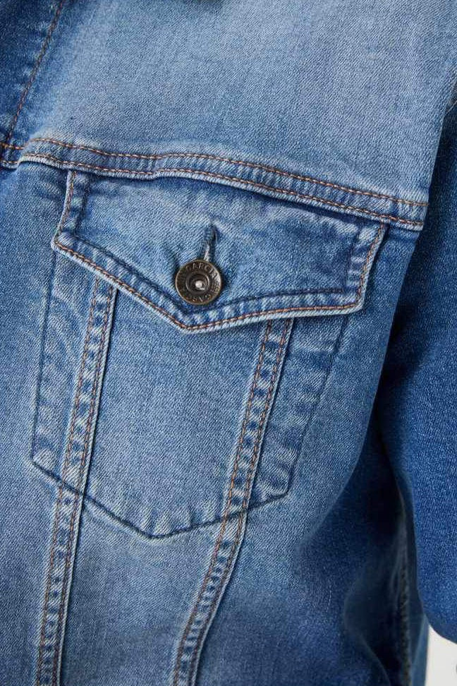 Veste en Jeans Raou Bleu Moyen
