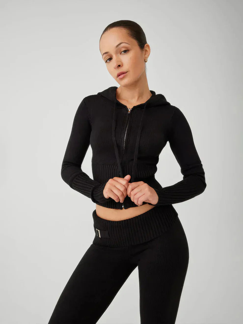 Ensemble Lounge Tricoté Ajusté Chic pour Femmes