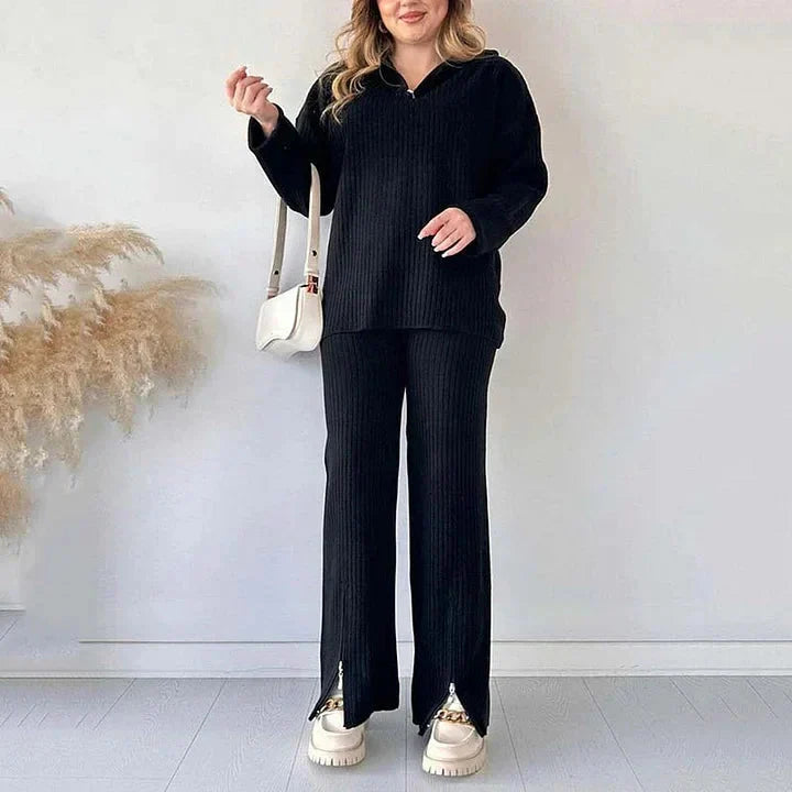 Ensemble Chic Ample en Tricot Pull et Pantalon Femme