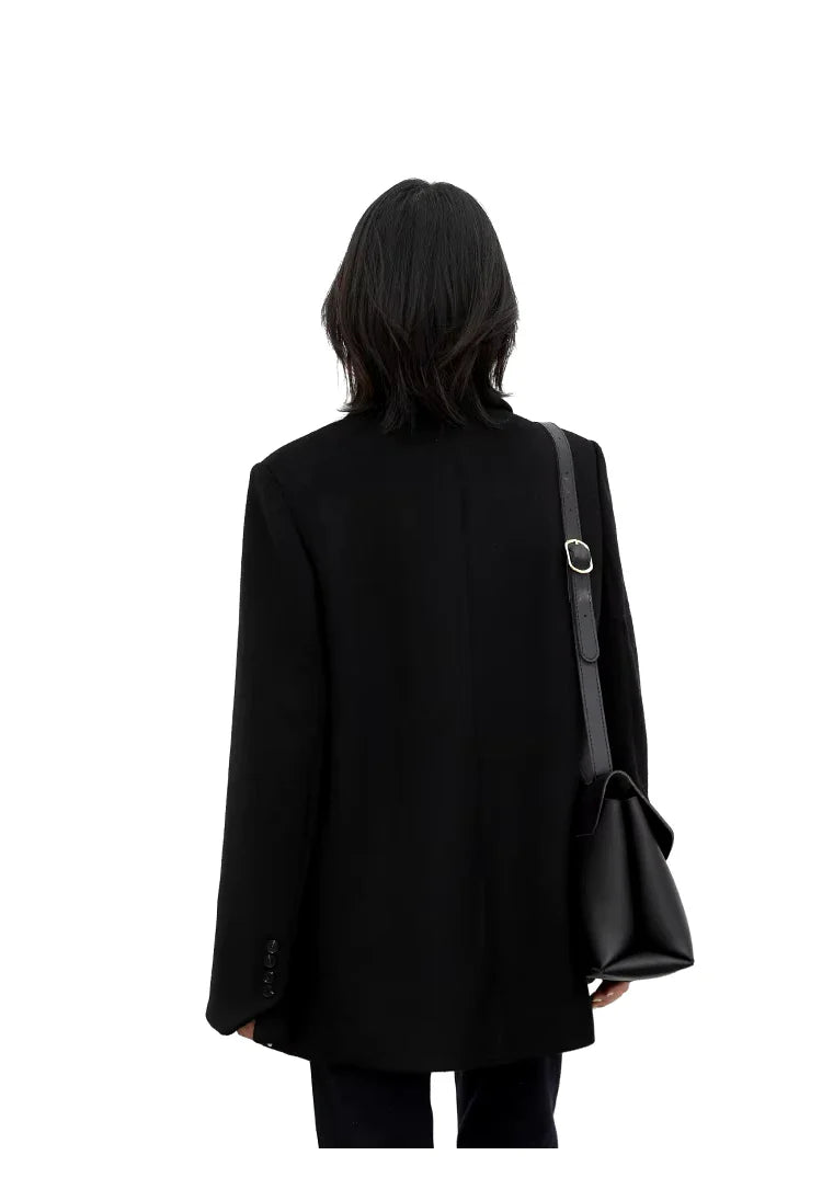 Sali™ | Manteau en Laine Mi-Long