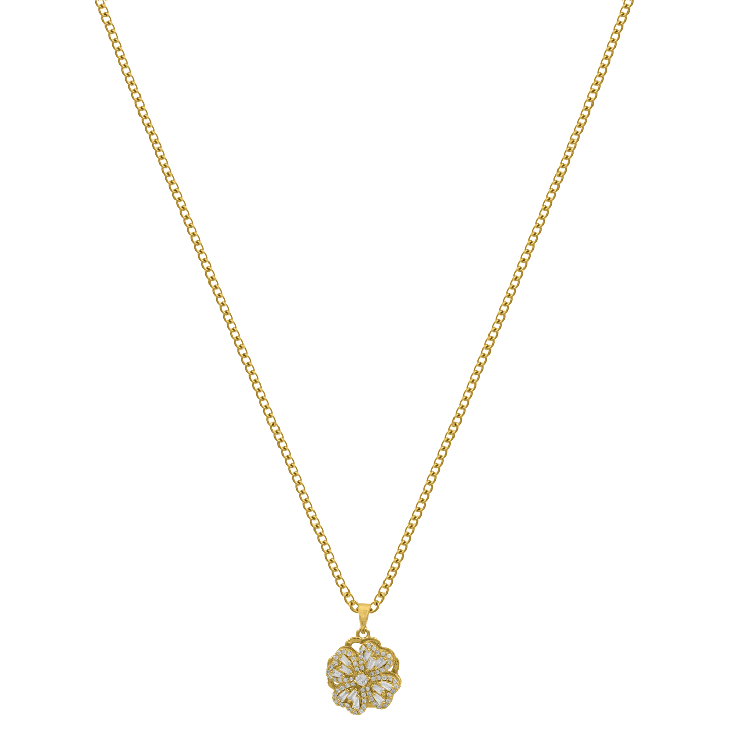 Élodie Lavin® | Chaîne Rotating Heart plaquée or 18 carats